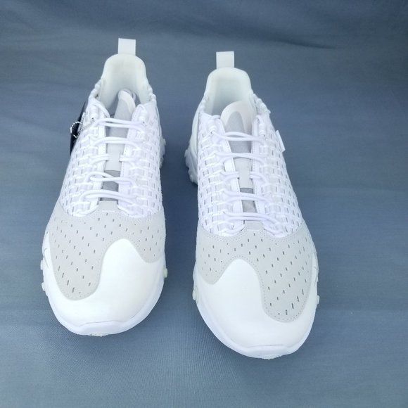 Nike React Sertu Men's Lifestyle Shoes White Suede Woven AT5301 100 (No Box Top) - Picture 3 of 7